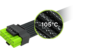 105도 12V-2x6 커넥터 실물 사진